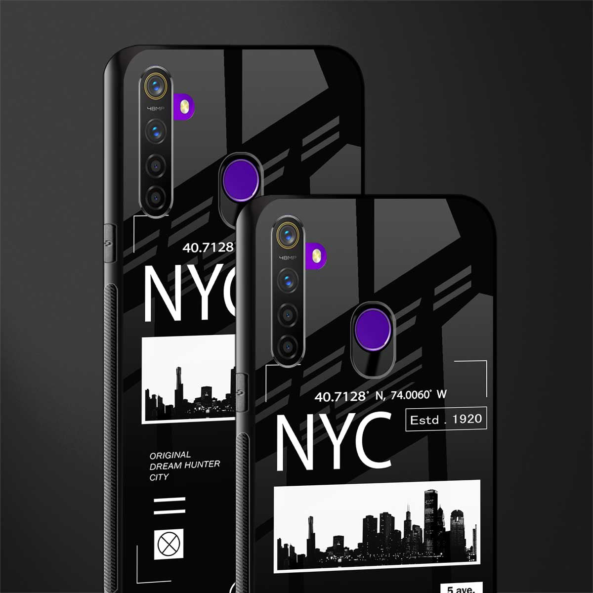 nyc glass case for realme 5 image-2