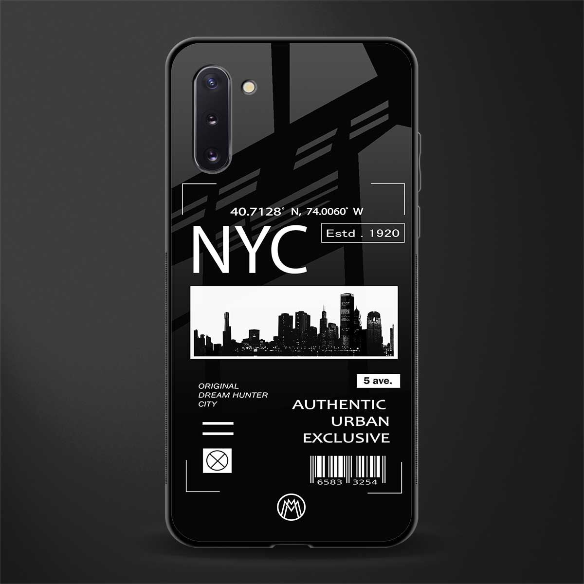 nyc glass case for samsung galaxy note 10 image