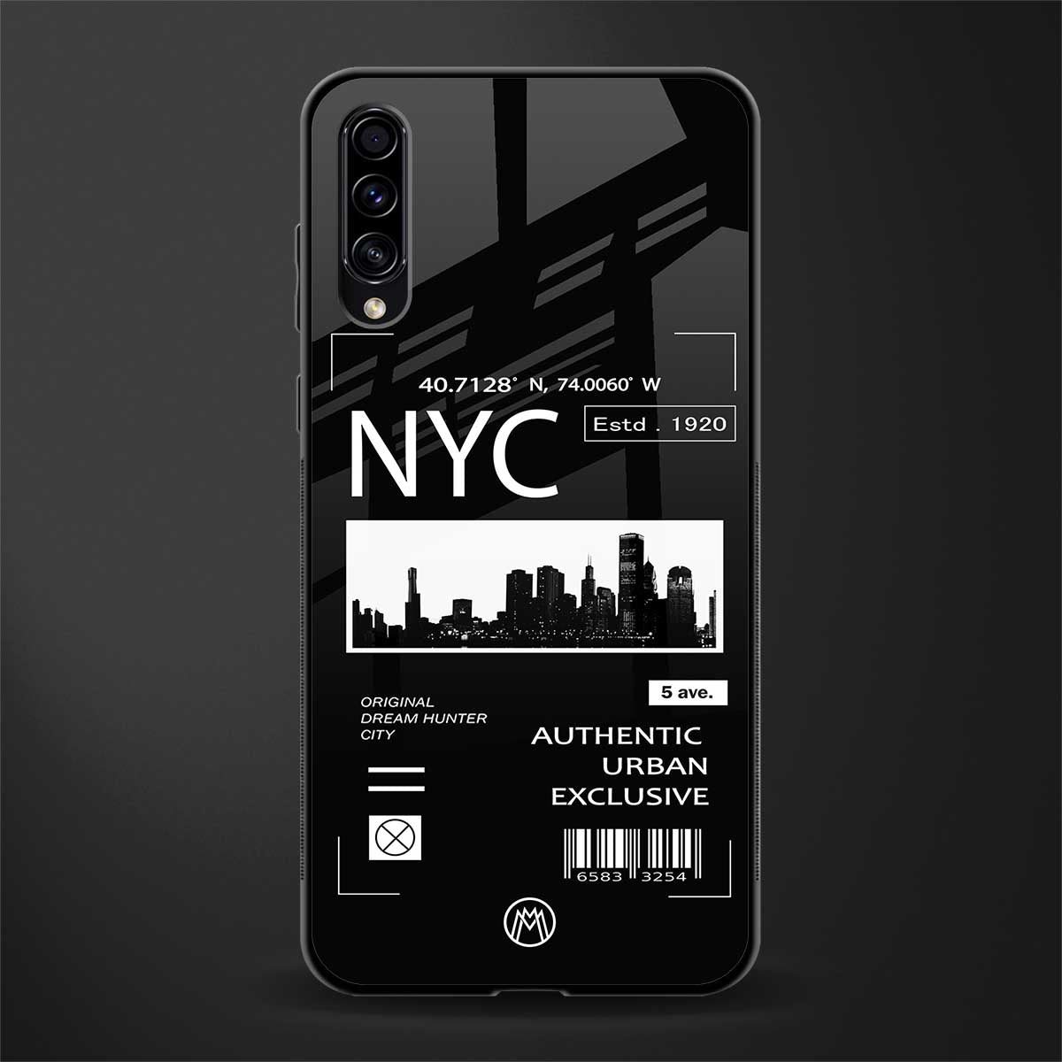 nyc glass case for samsung galaxy a70s image