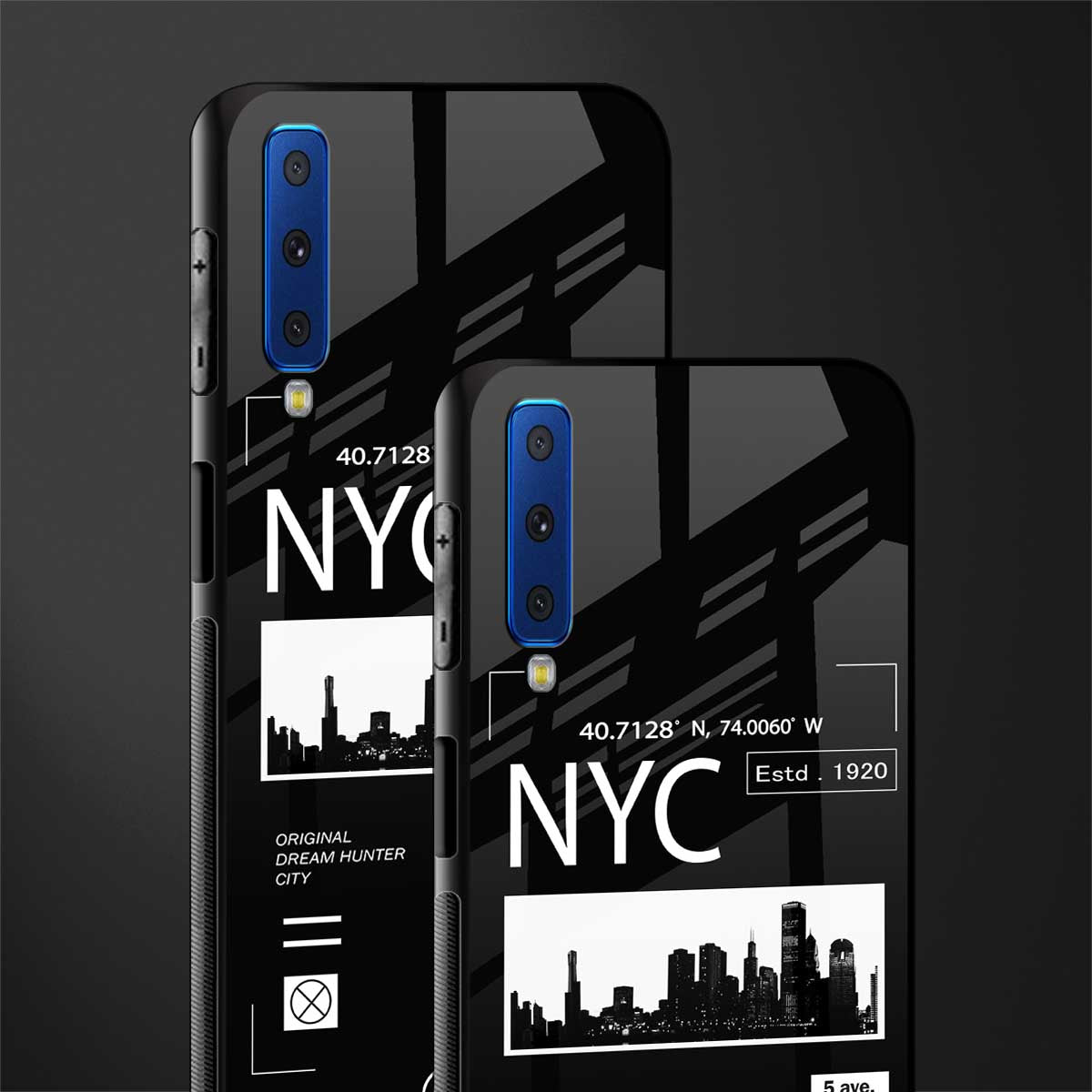 nyc glass case for samsung galaxy a7 2018 image-2