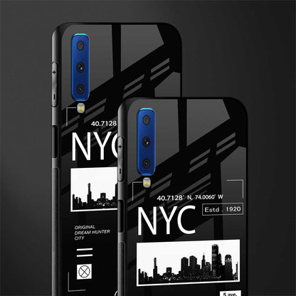 nyc glass case for samsung galaxy a7 2018 image-2