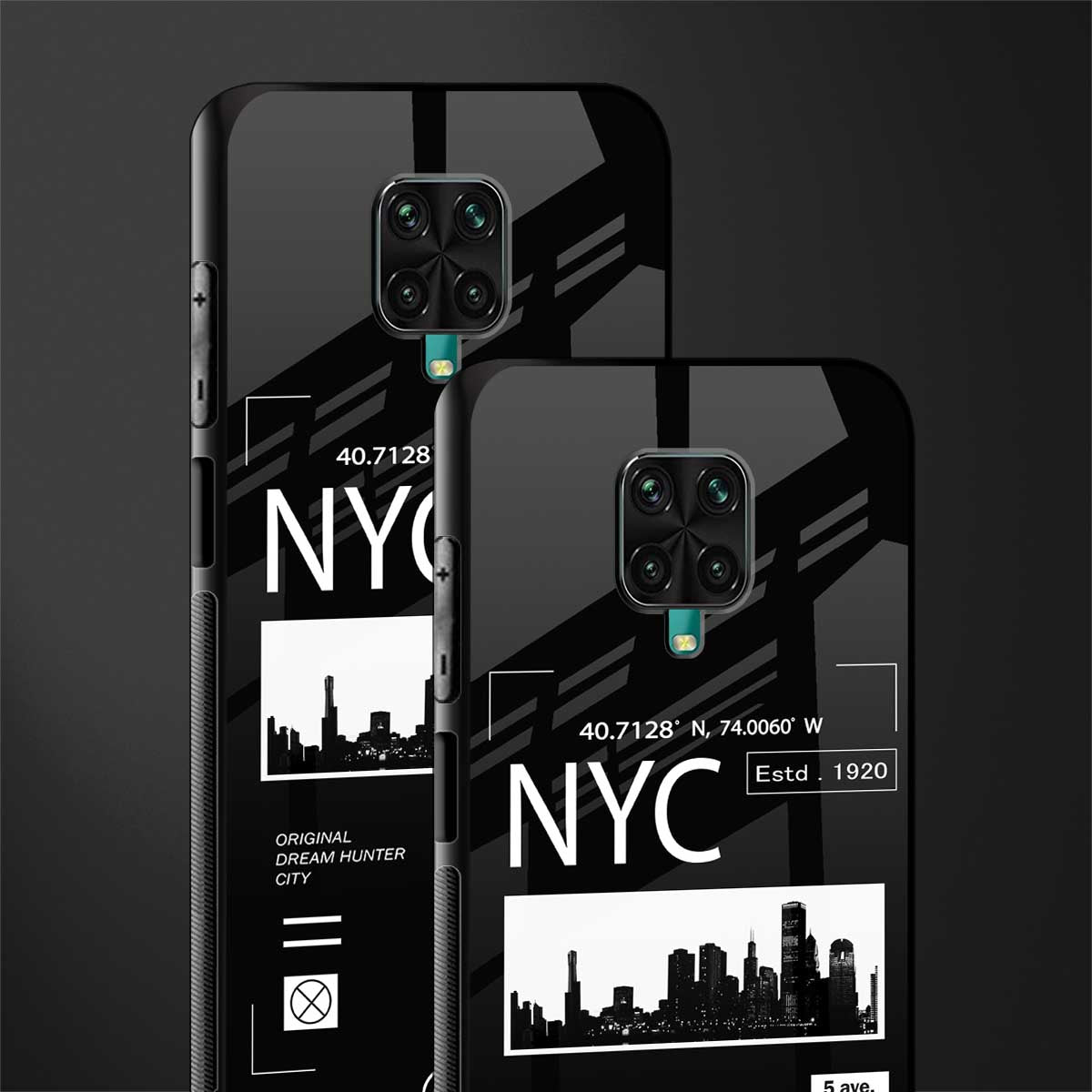 nyc glass case for redmi note 9 pro image-2