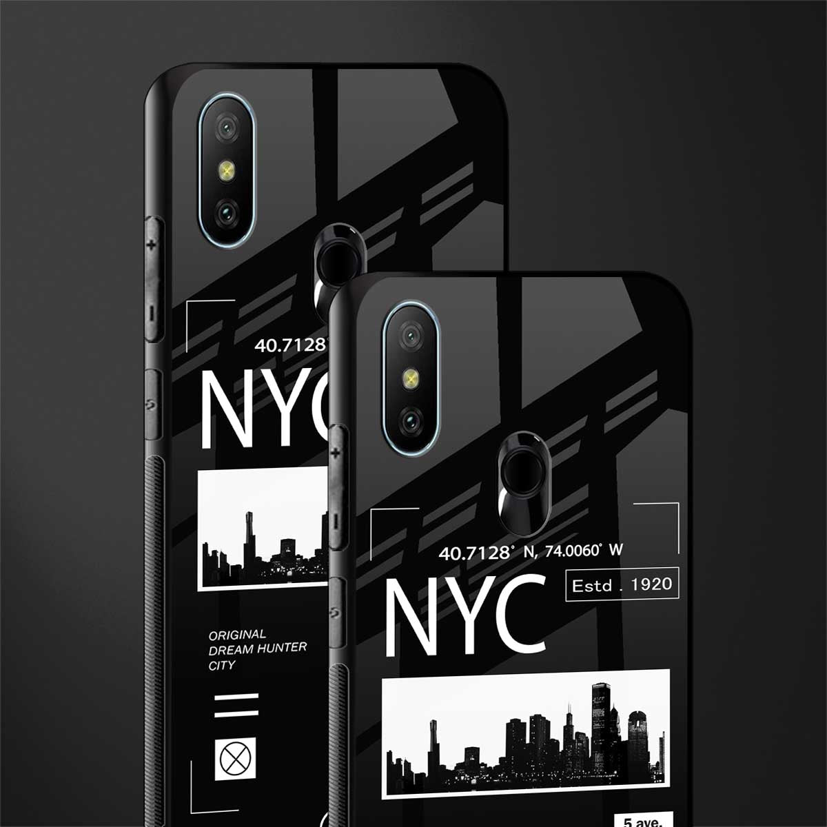 nyc glass case for redmi 6 pro image-2