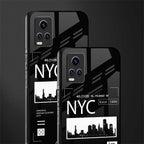 nyc back phone cover | glass case for vivo y73