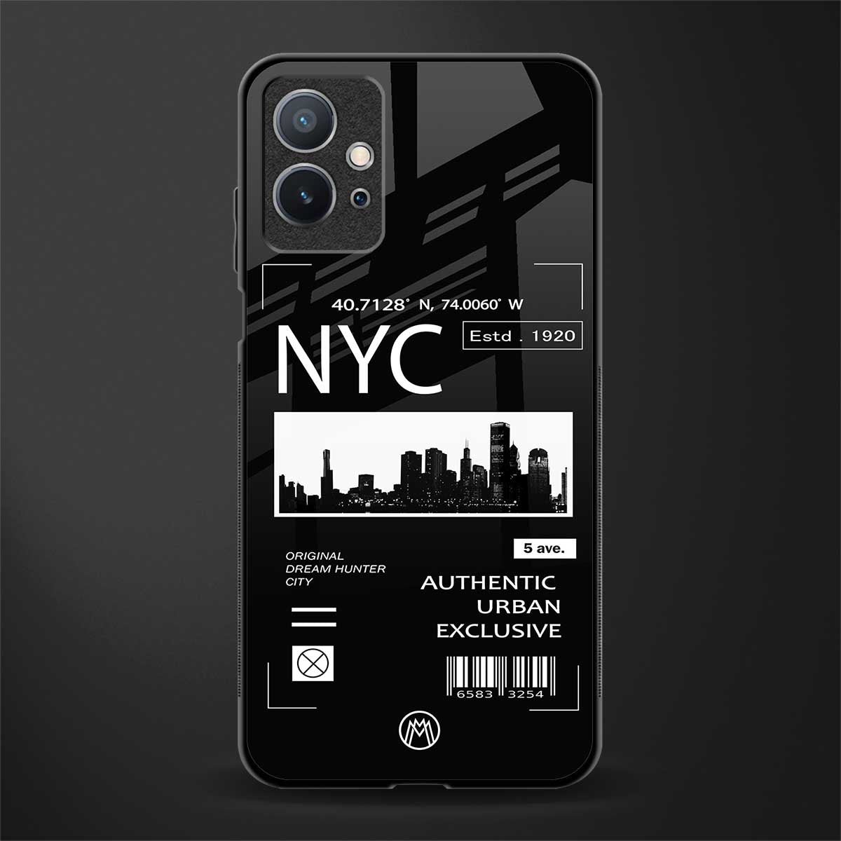 nyc glass case for vivo t1 5g image