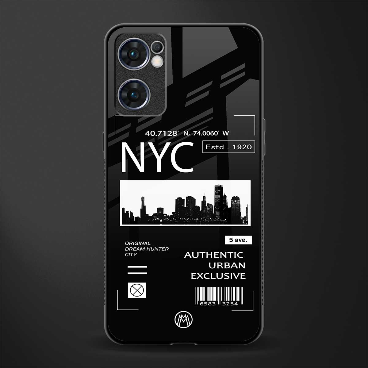 nyc glass case for oppo reno7 5g image