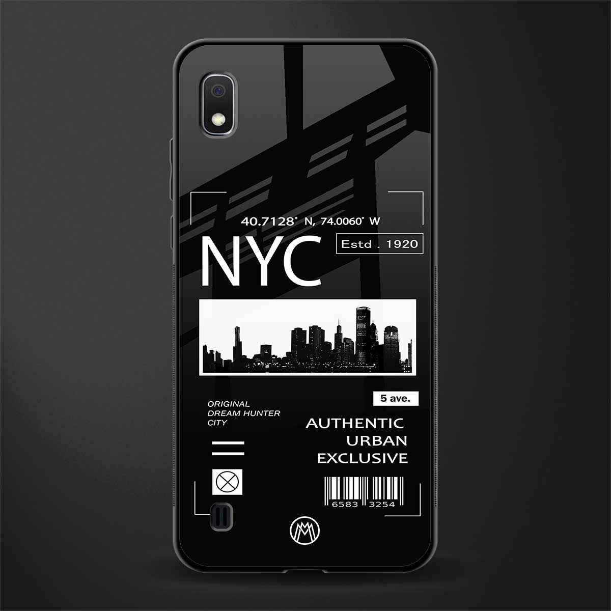 nyc glass case for samsung galaxy a10 image
