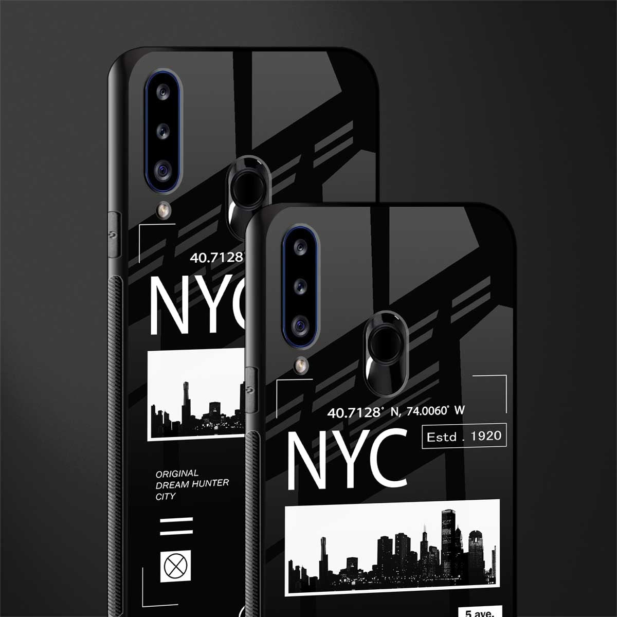 nyc glass case for samsung galaxy a20s image-2