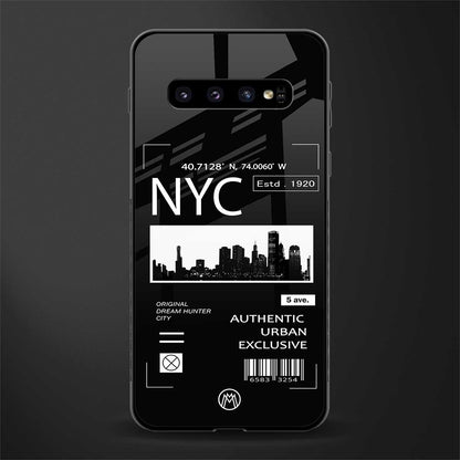 nyc glass case for samsung galaxy s10 image