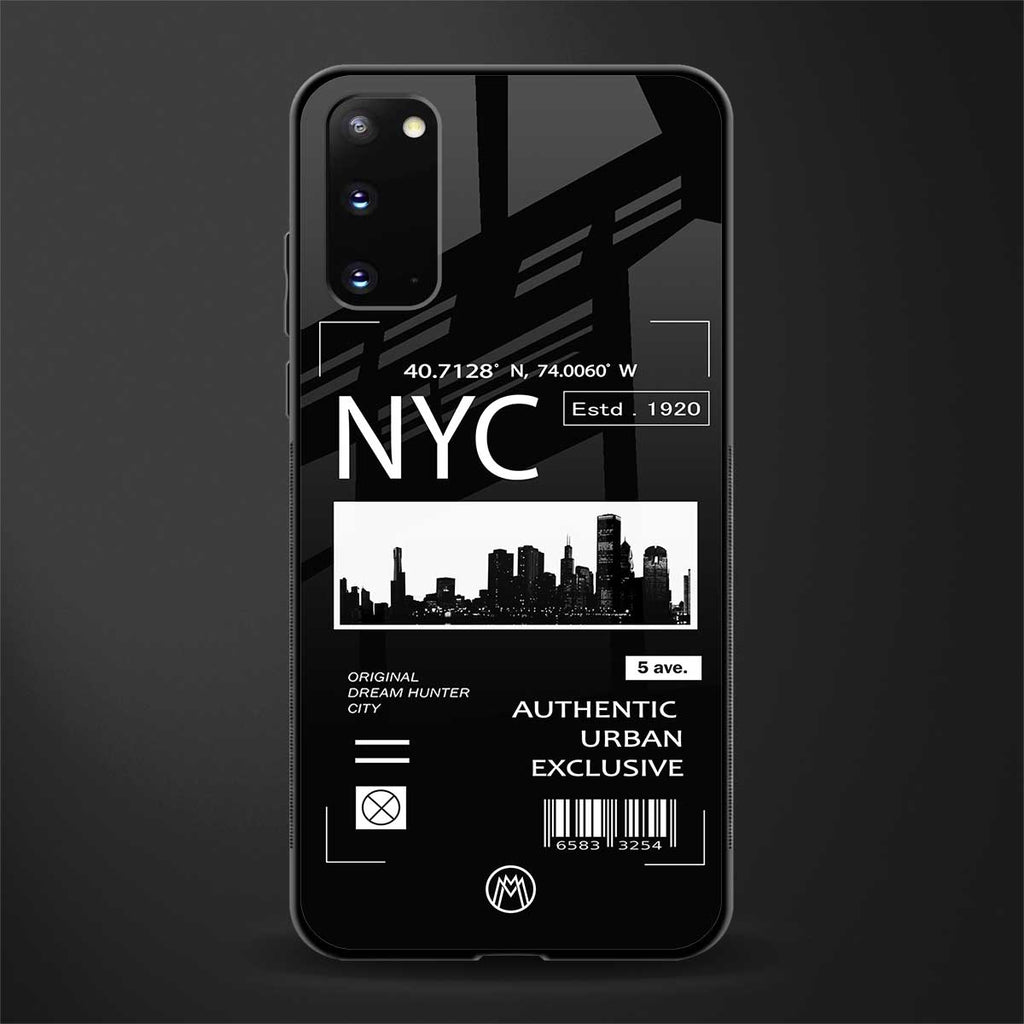 nyc glass case for samsung galaxy s20 image