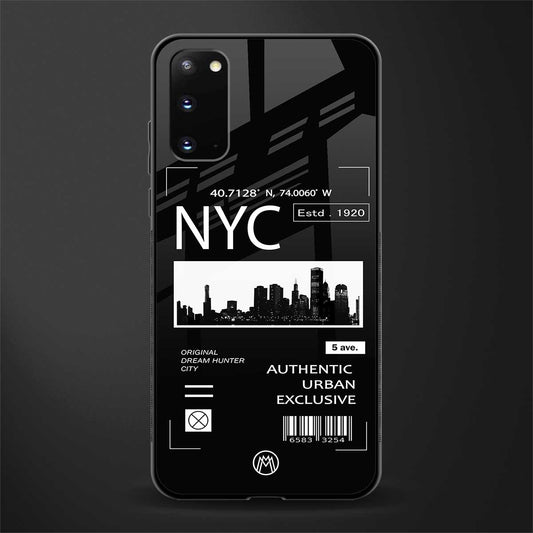 nyc glass case for samsung galaxy s20 image
