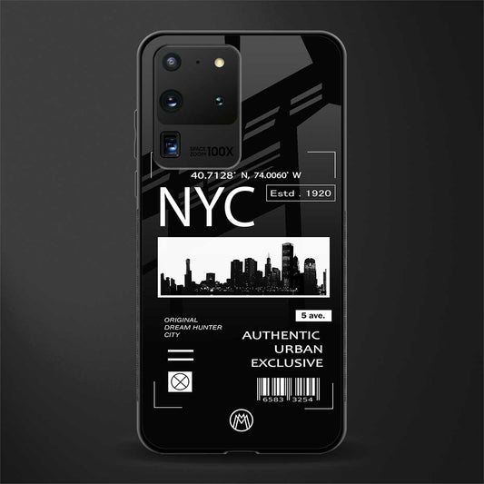 nyc glass case for samsung galaxy s20 ultra image