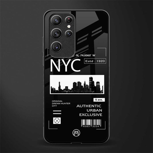 nyc glass case for samsung galaxy s22 ultra 5g image