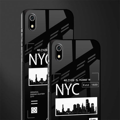 nyc glass case for redmi 7a image-2