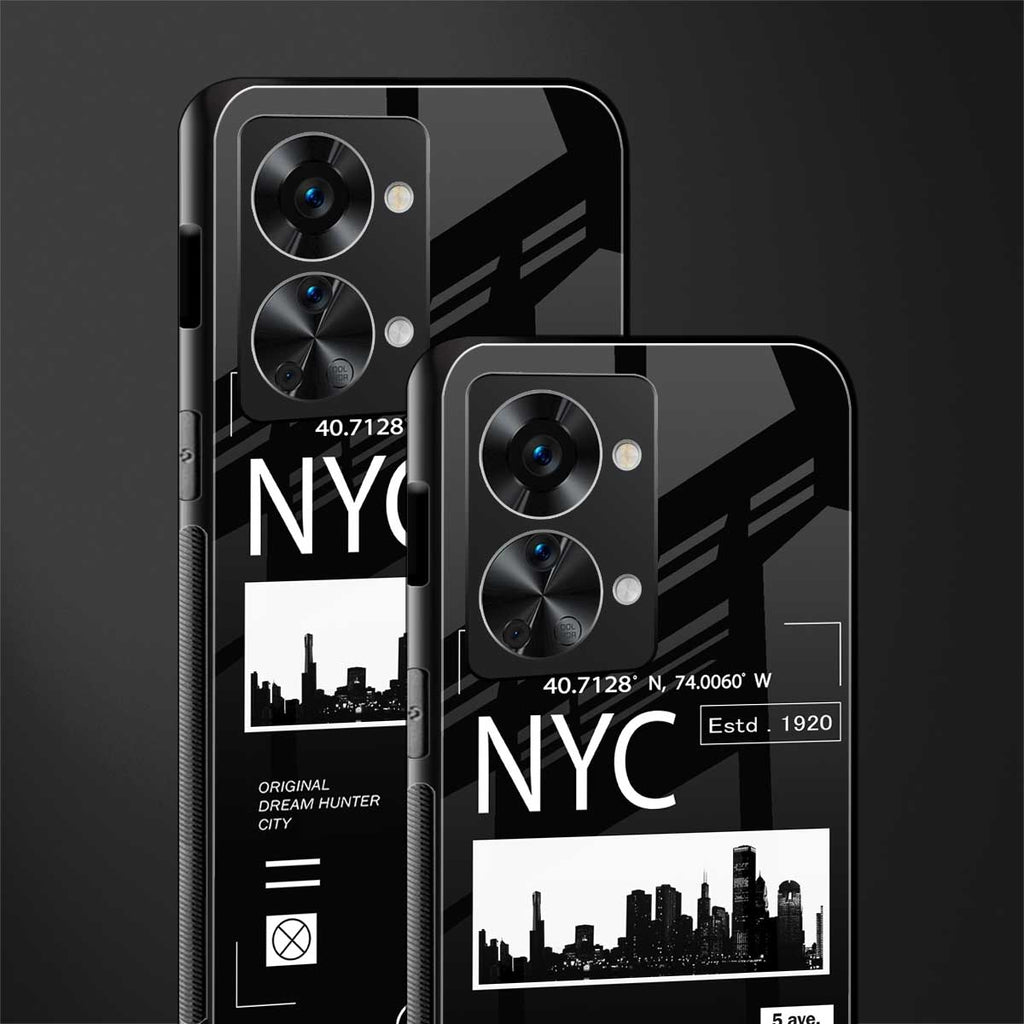 nyc glass case for phone case | glass case for oneplus nord 2t 5g
