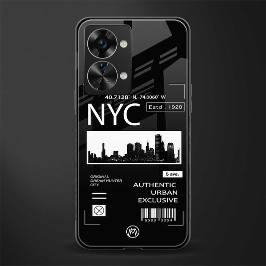 nyc glass case for phone case | glass case for oneplus nord 2t 5g