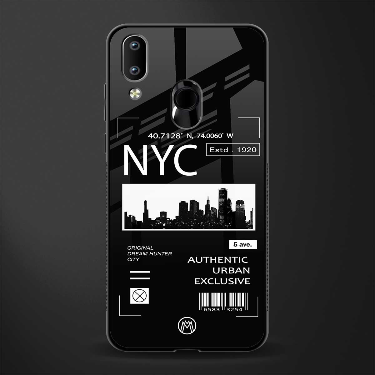 nyc glass case for vivo y91 image