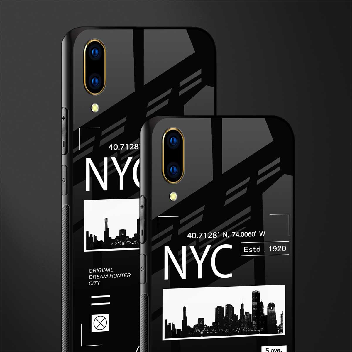 nyc glass case for vivo v11 pro image-2