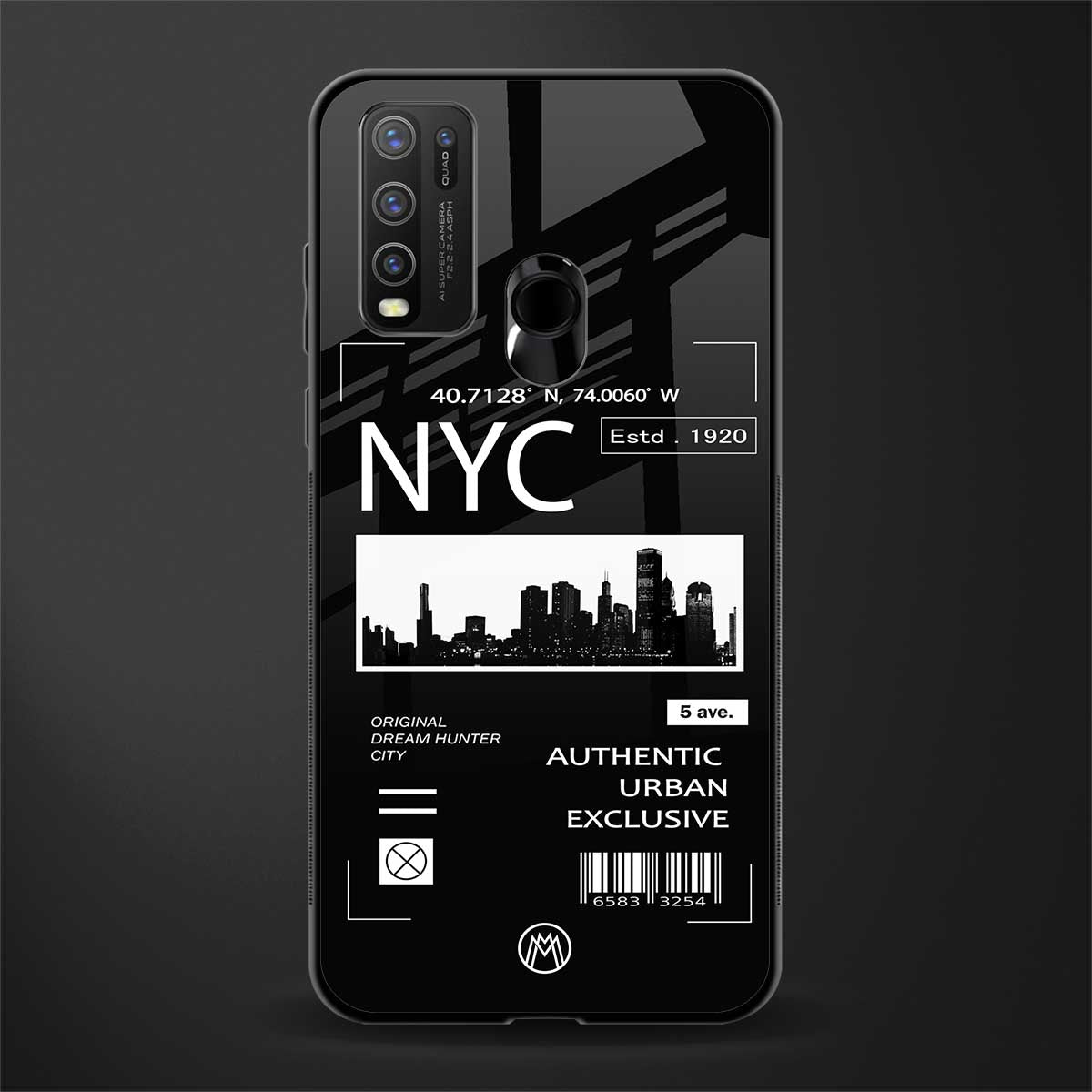 nyc glass case for vivo y50 image