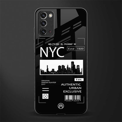nyc glass case for samsung galaxy note 20 image