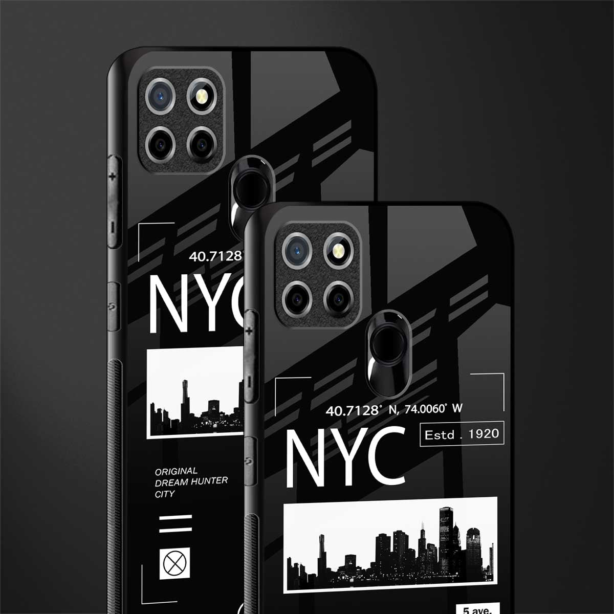 nyc glass case for realme narzo 30a image-2