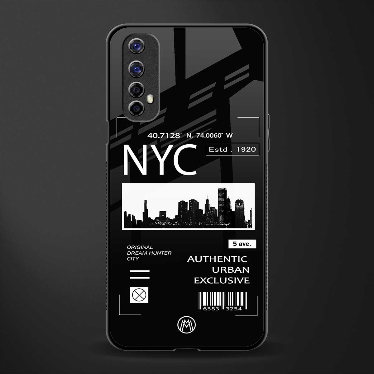 nyc glass case for realme 7 image