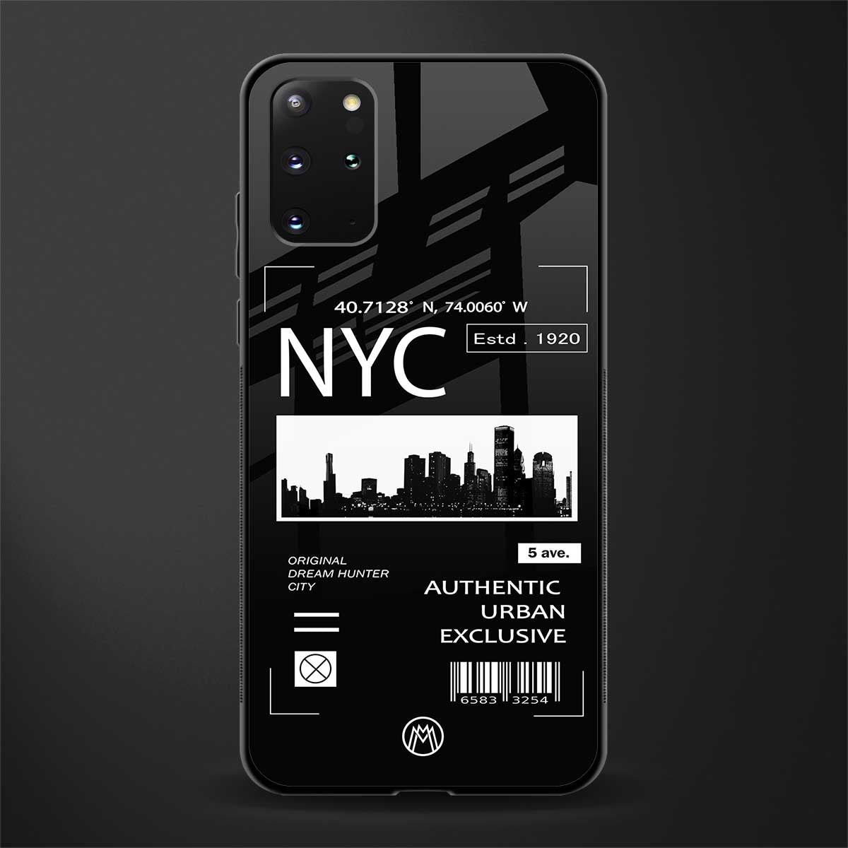 nyc glass case for samsung galaxy s20 plus image