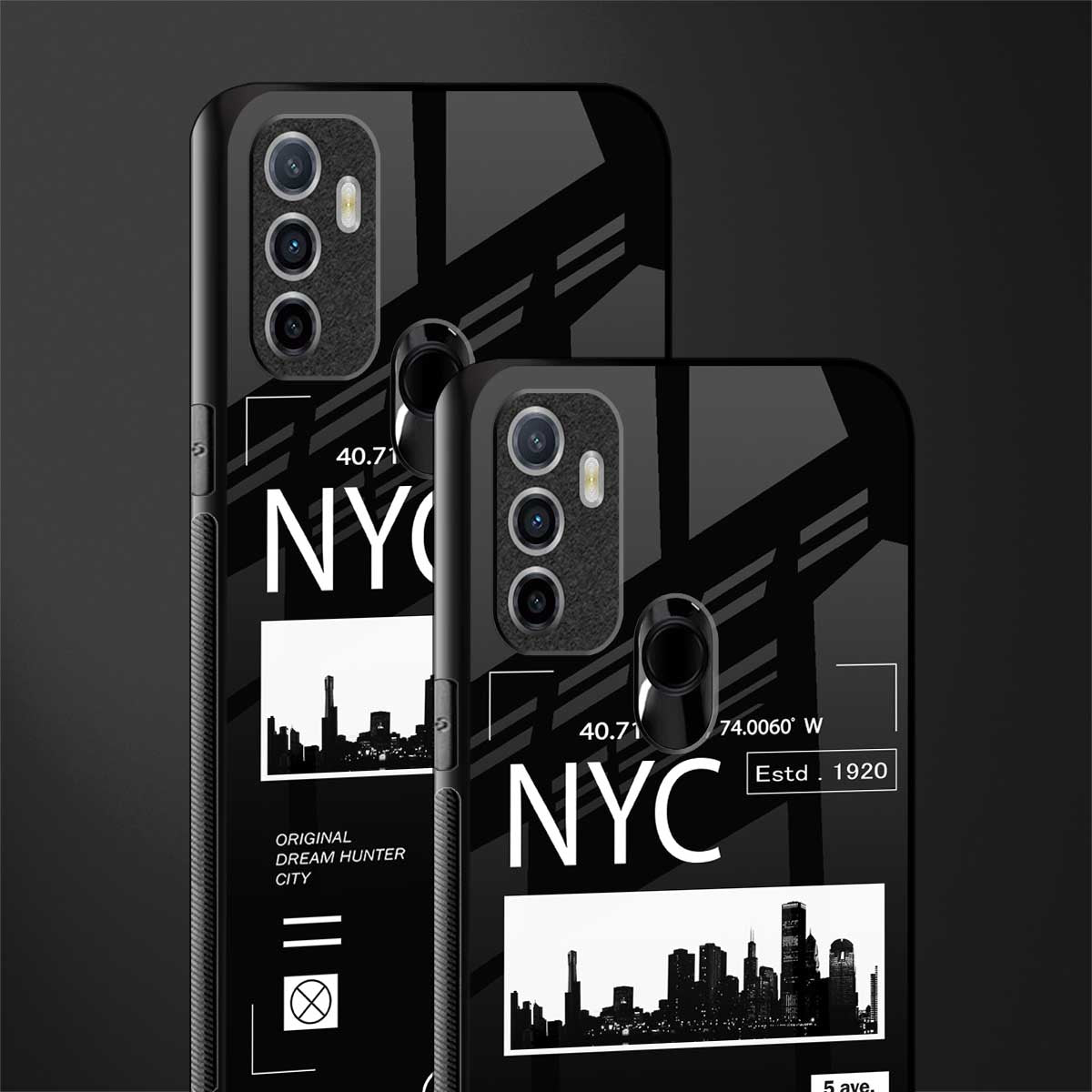 nyc glass case for oppo a53 image-2