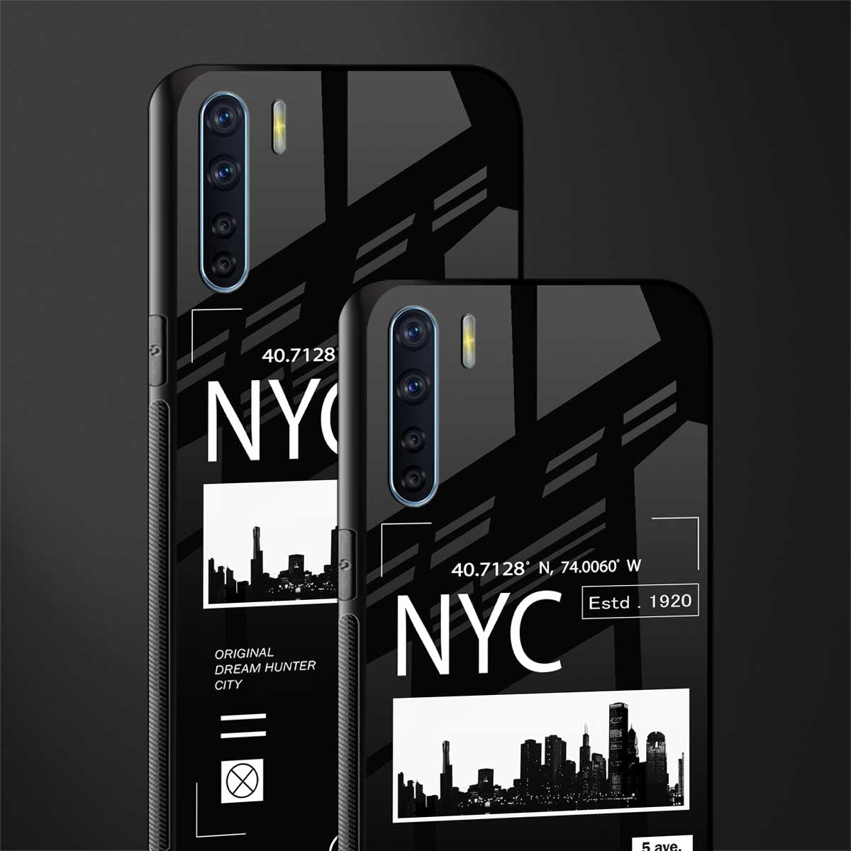 nyc glass case for oppo f15 image-2