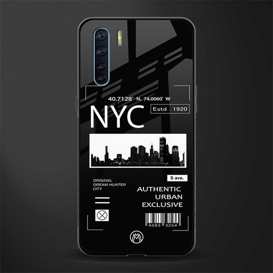 nyc glass case for oppo f15 image