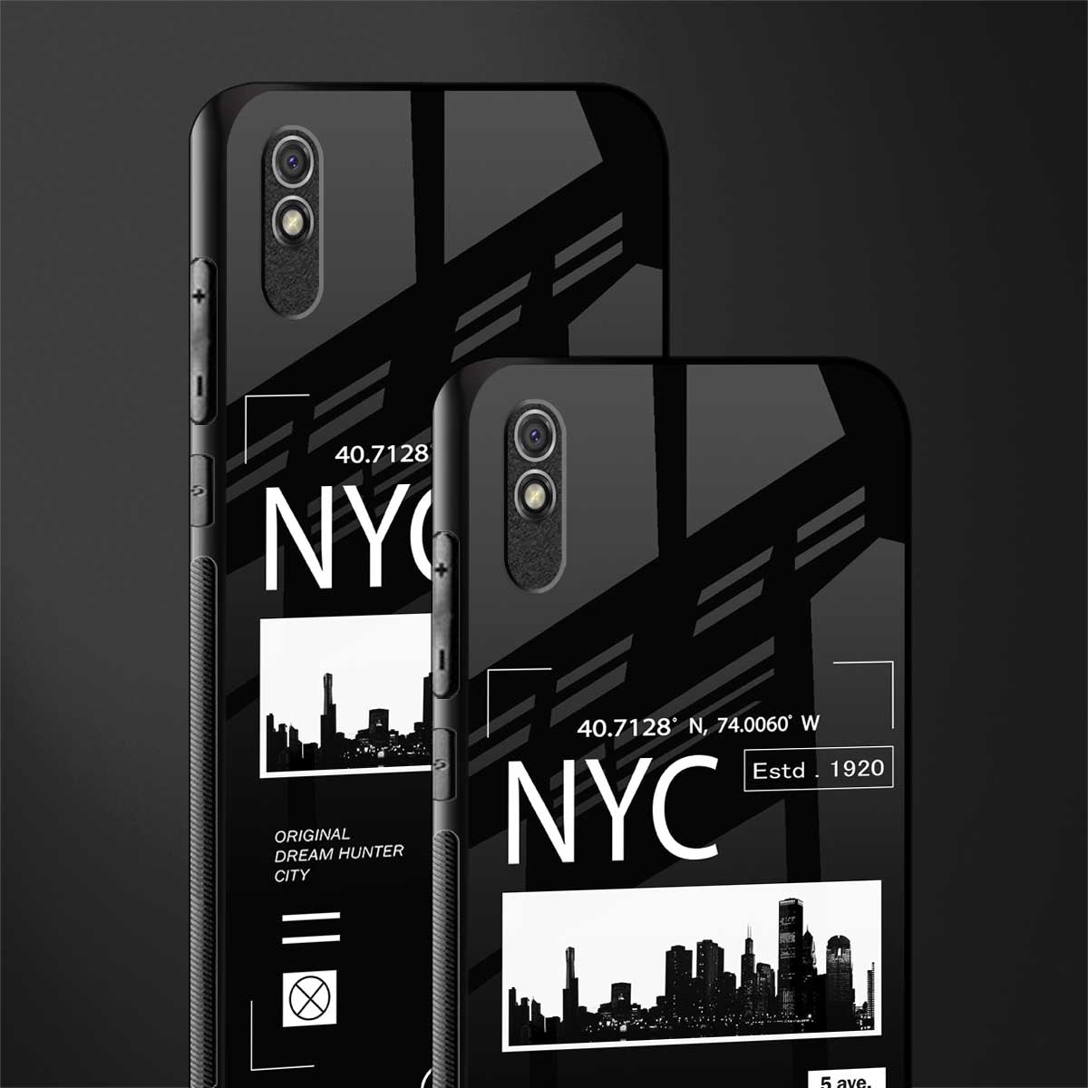 nyc glass case for redmi 9i image-2