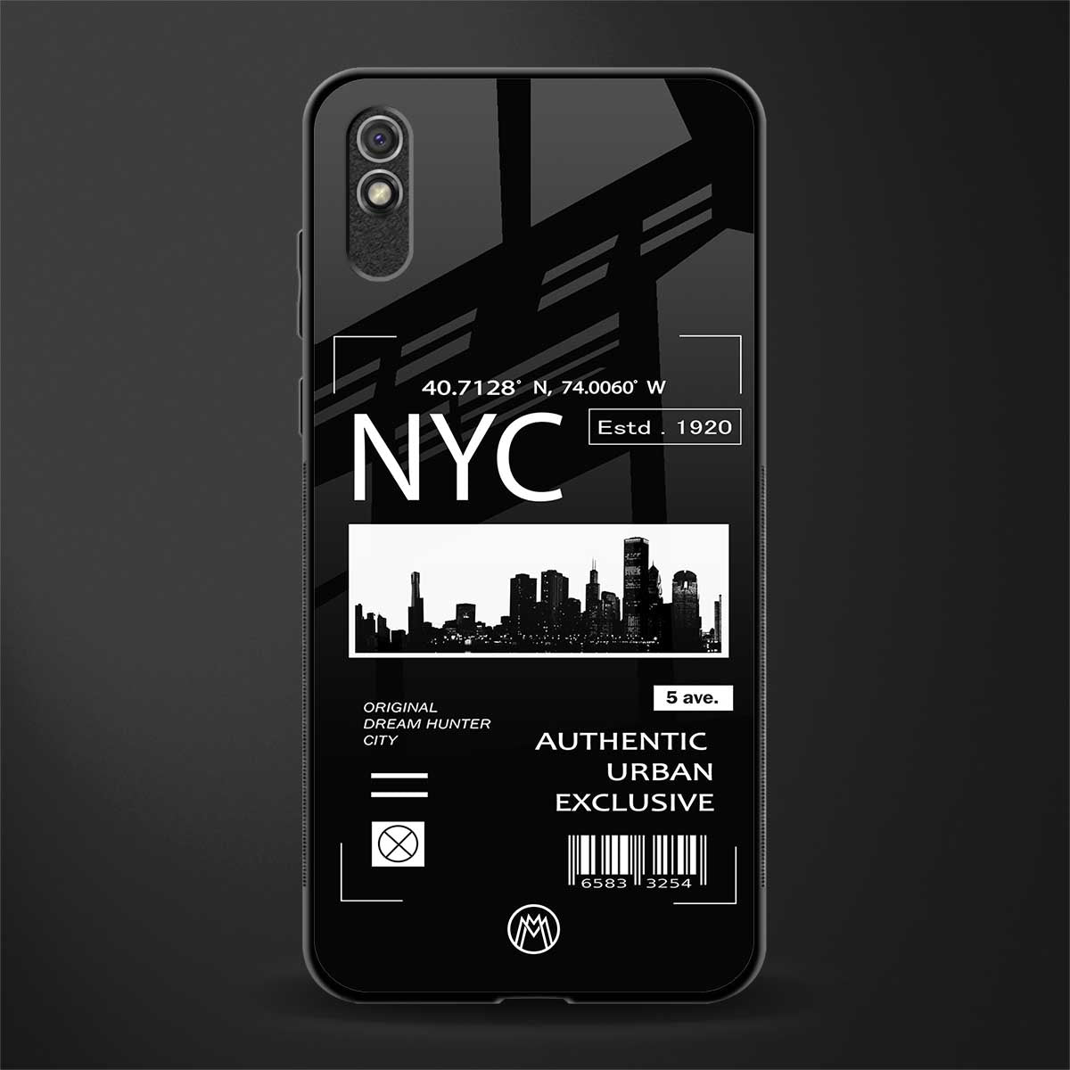 nyc glass case for redmi 9a sport image