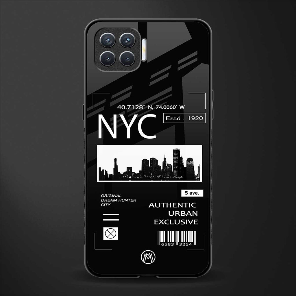 nyc glass case for oppo f17 pro image