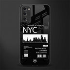 nyc glass case for samsung galaxy s20 fe image