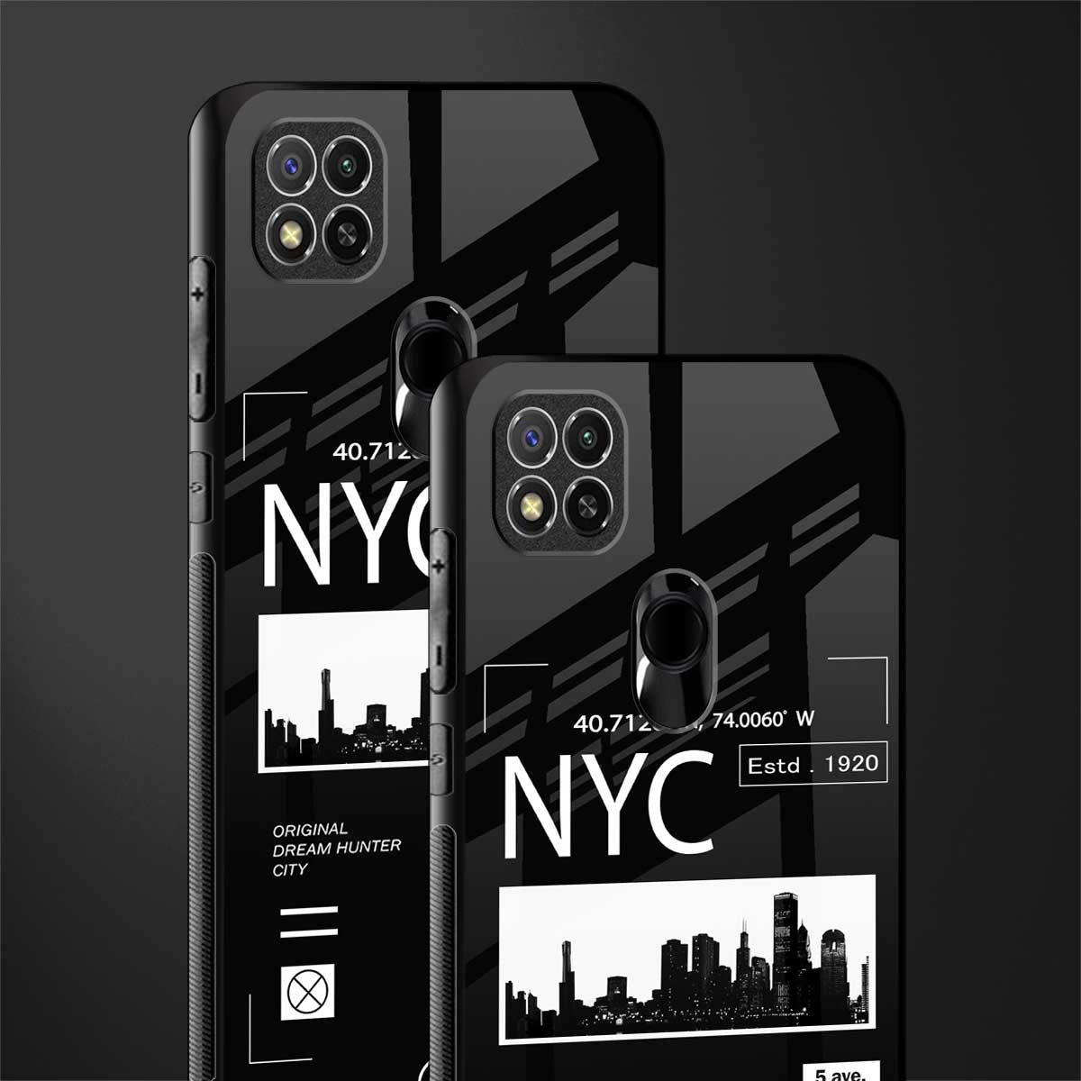 nyc glass case for redmi 9 image-2