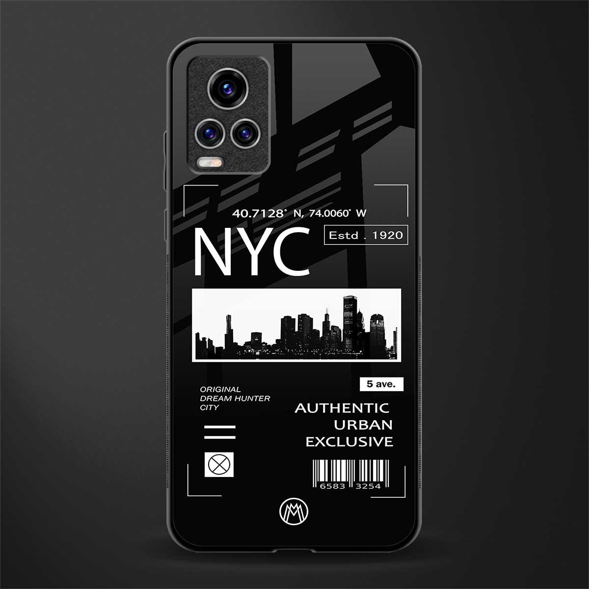 nyc glass case for vivo v20 pro image
