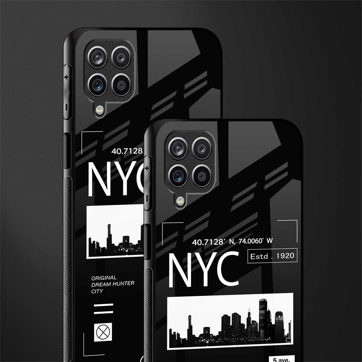 nyc glass case for samsung galaxy f12 image-2