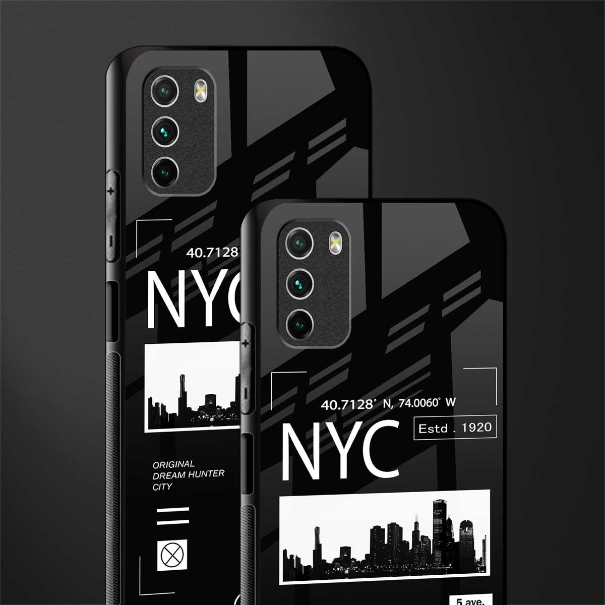 nyc glass case for poco m3 image-2