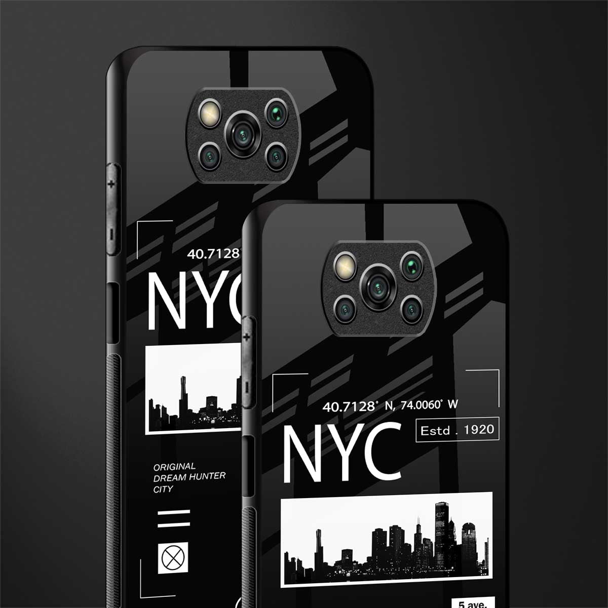 nyc glass case for poco x3 image-2