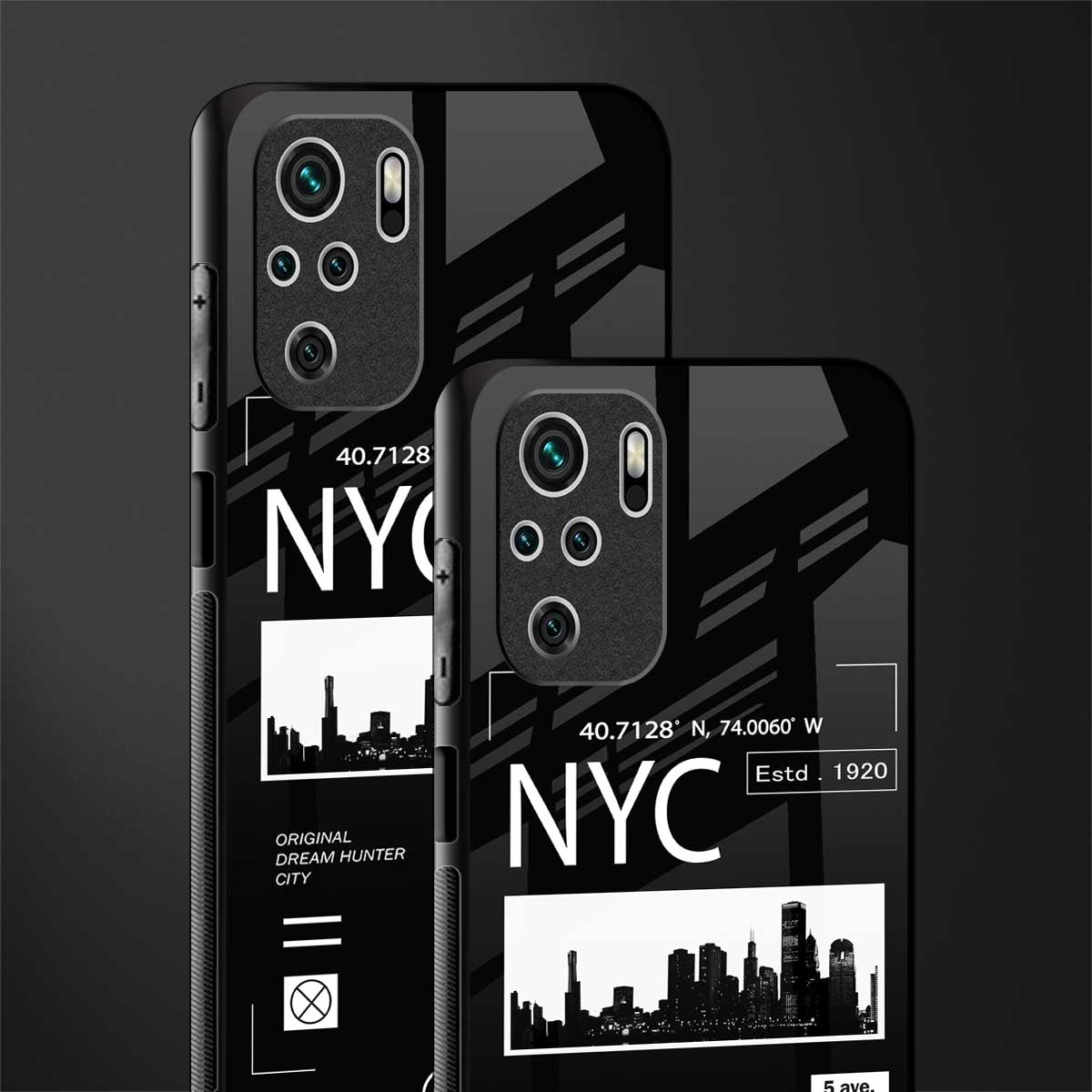 nyc glass case for redmi note 10 image-2