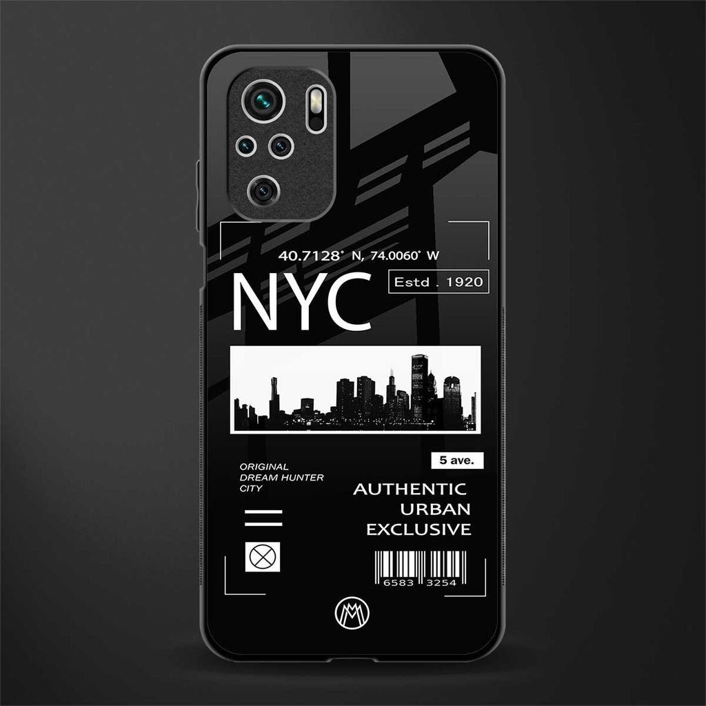 nyc glass case for redmi note 10 image