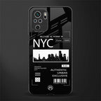 nyc glass case for redmi note 10 image