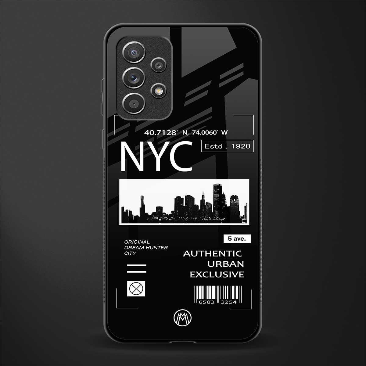 nyc glass case for samsung galaxy a52s 5g image