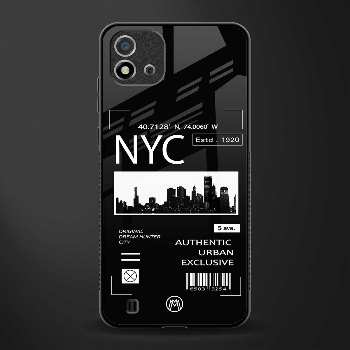 nyc glass case for realme c20 image