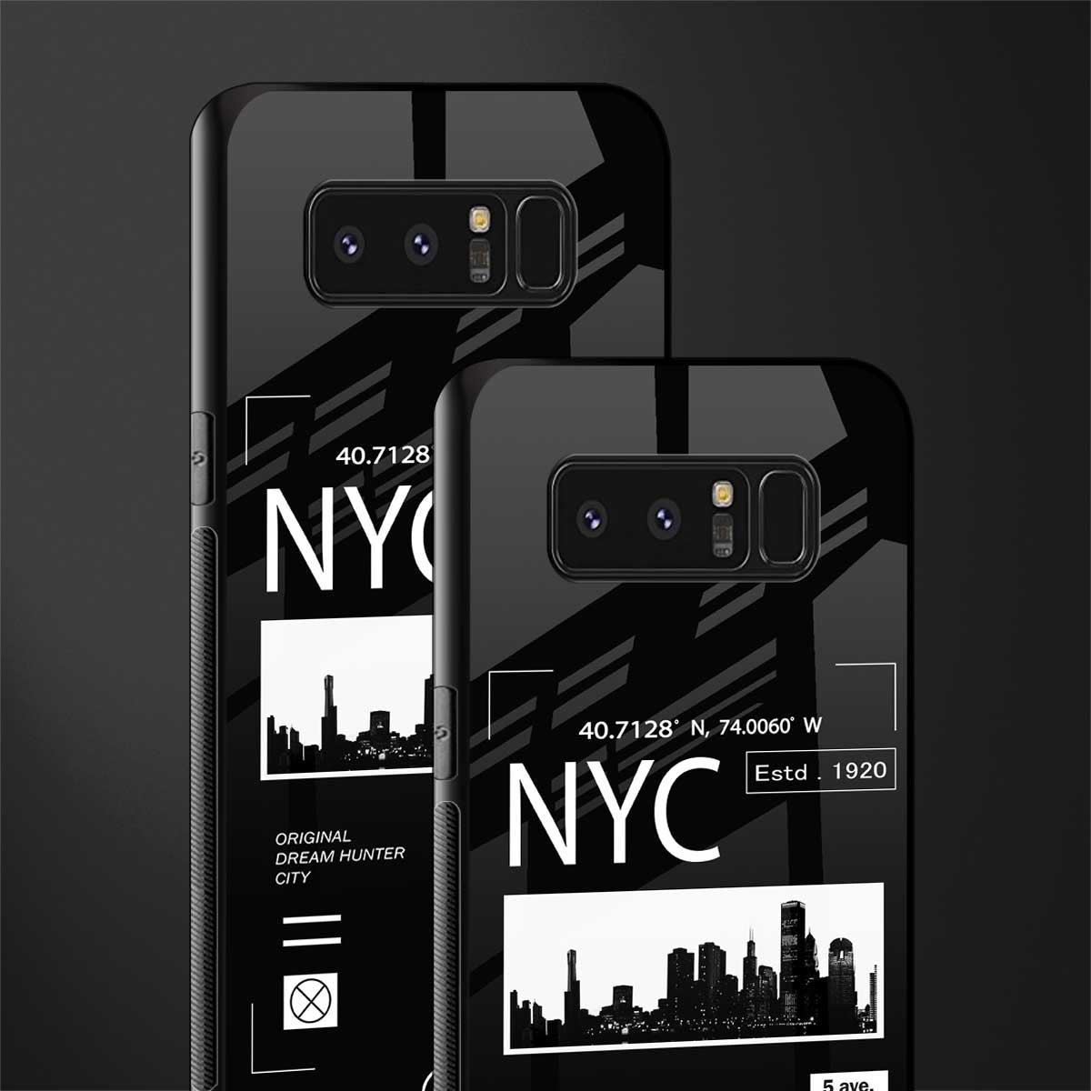 nyc glass case for samsung galaxy note 8 image-2