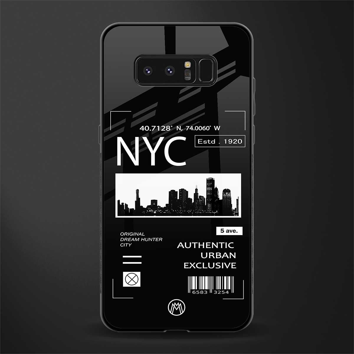 nyc glass case for samsung galaxy note 8 image