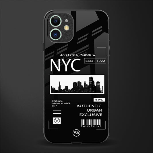 nyc glass case for iphone 11 image
