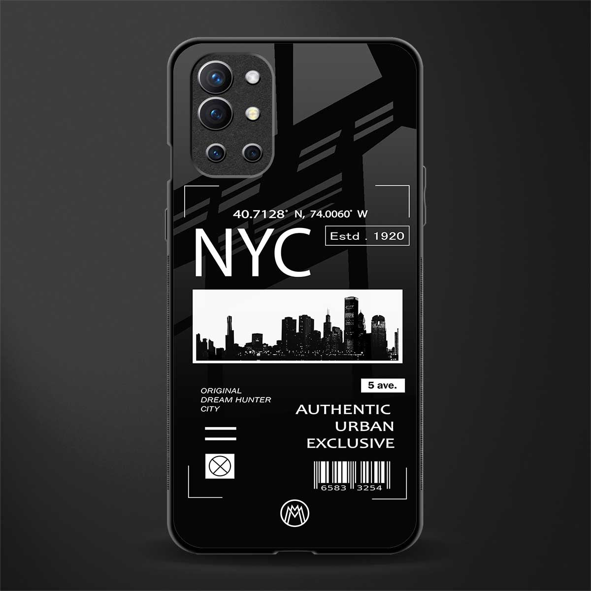 nyc glass case for oneplus 9r image