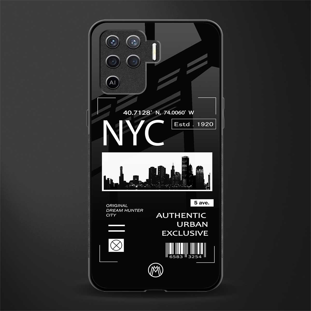 nyc glass case for oppo f19 pro image