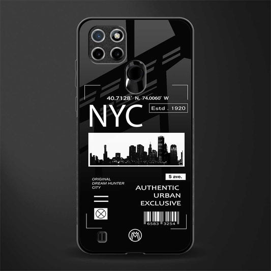 nyc glass case for realme c21y image